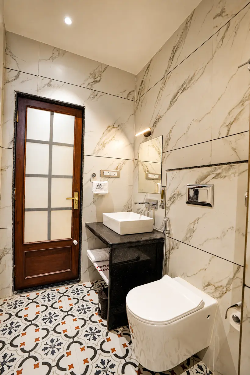 Marble bathroom