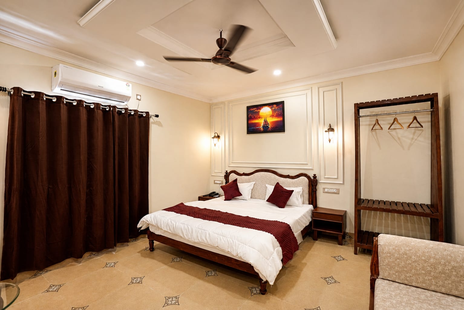 A premium room at Vaanam One